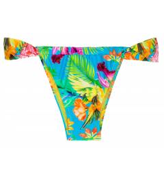 Calcinha cortininha tropical azul Calcinha Tropical Blue Tomara Que Caia