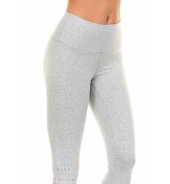 Calça legging cinza Barra Silk