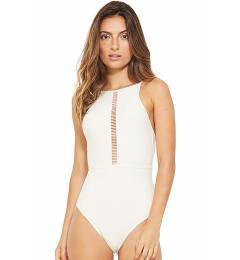 Body off white decote Golf Branco Perola