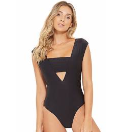 Body preto com top Palacio Preto