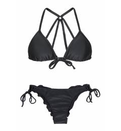 Biquíni ripple com strappy Tiras Costas